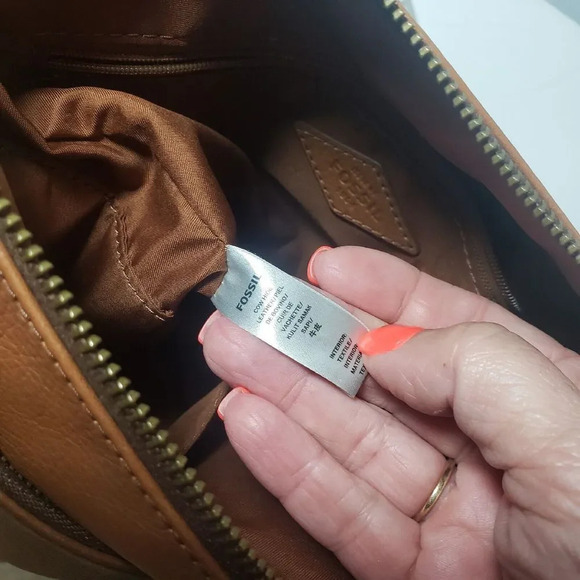 B.O.C. Born Black Shoulder Bag Purse Brown Original hardware Zipper closure - Picture 3 of 12